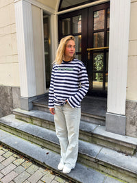 SIZZ THE BRAND Striped Longsleeve Navy