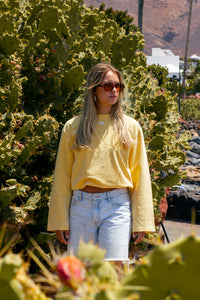 Sunshine Langarmshirt Gelb