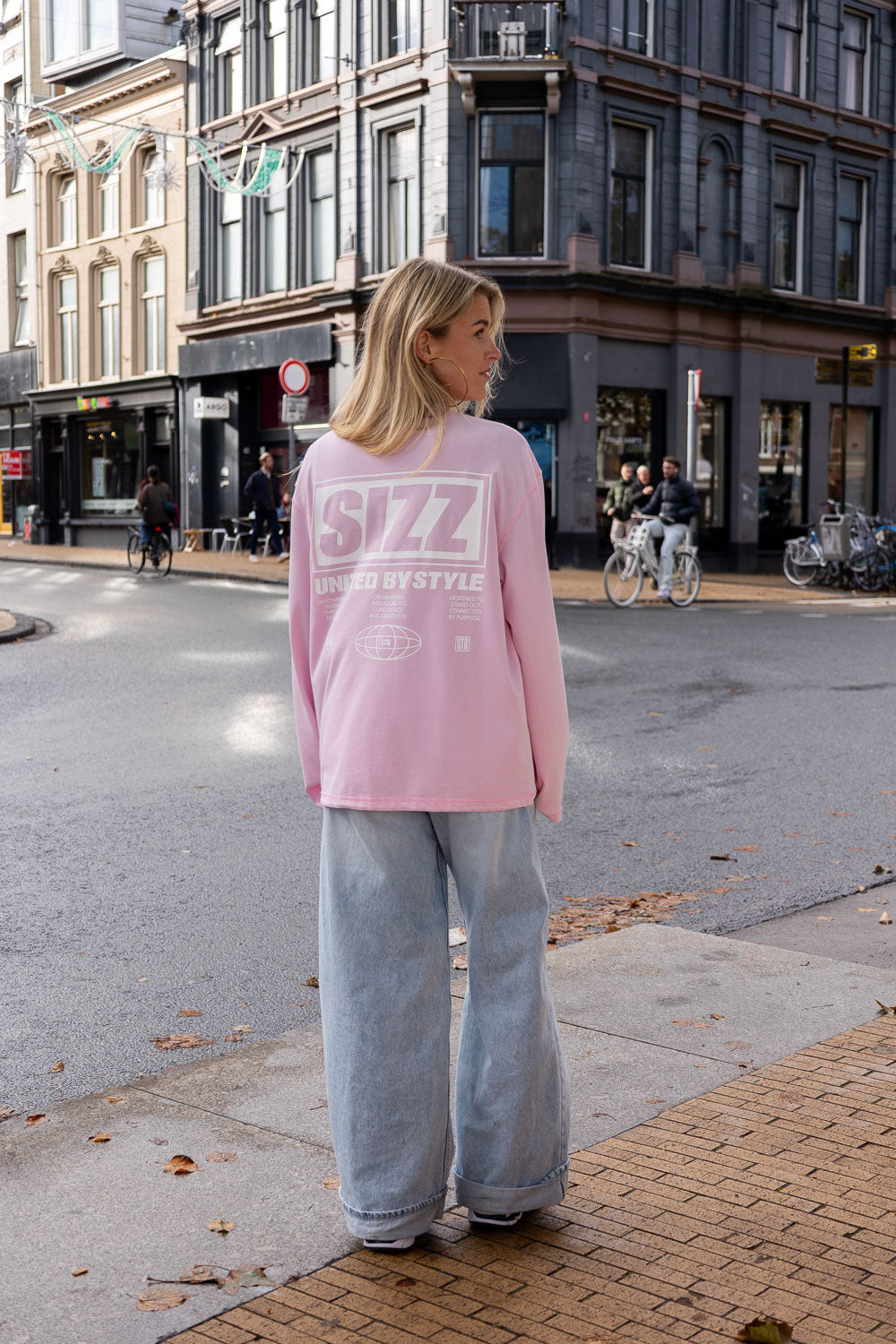 Global Unity Langarmshirt Pink