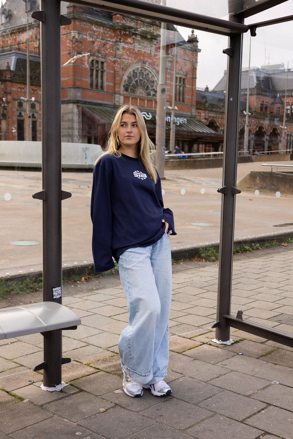 STB Stars Langarmshirt Dunkelblau