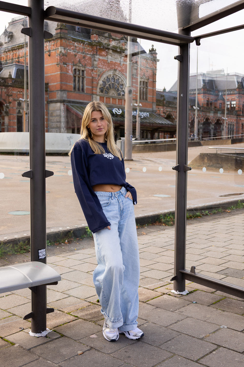 STB Stars Langarmshirt Dunkelblau