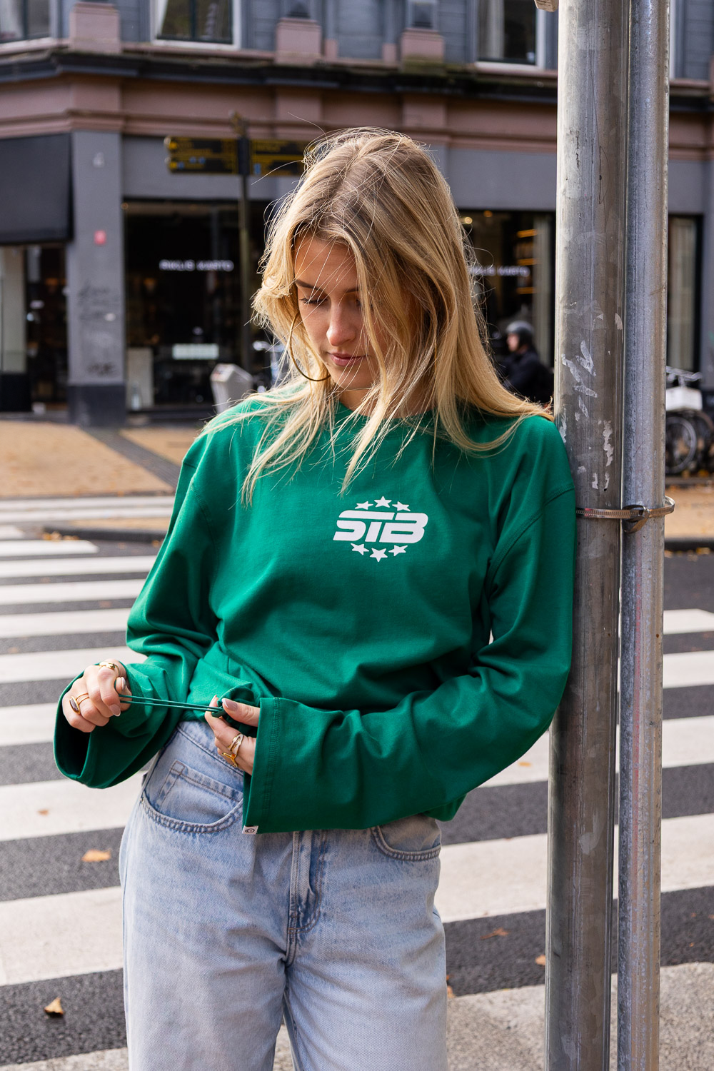 STB Stars Langarmshirt Grün