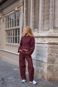 Frame Denim Blouse Burgundy