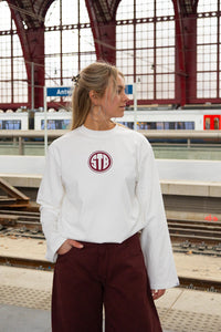 Badge Longsleeve Wit