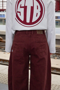 Frame Barrel Jeans Bordeaux