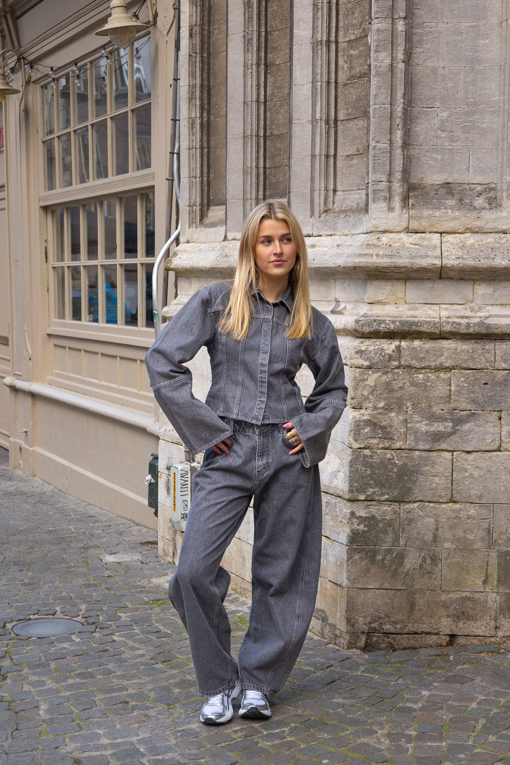 Frame Denim Blouse Grey