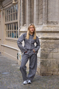 Frame Denim Blouse Grey