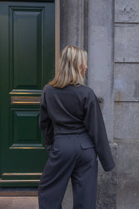 Tailored Longsleeve Donker Grijs