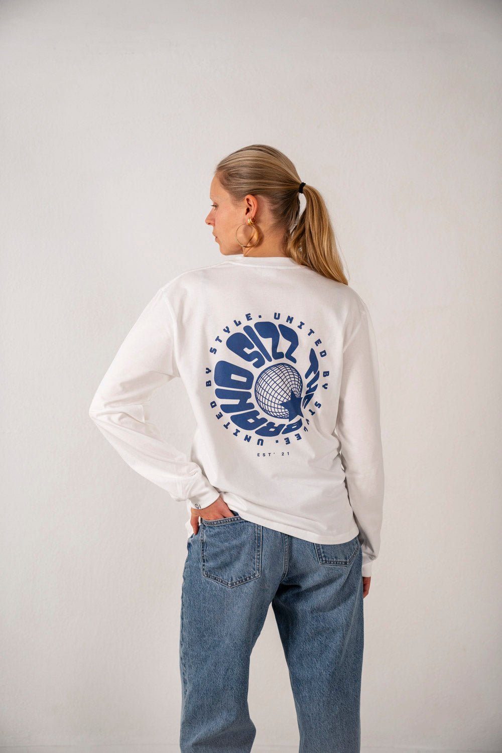 Global Star Longsleeve White