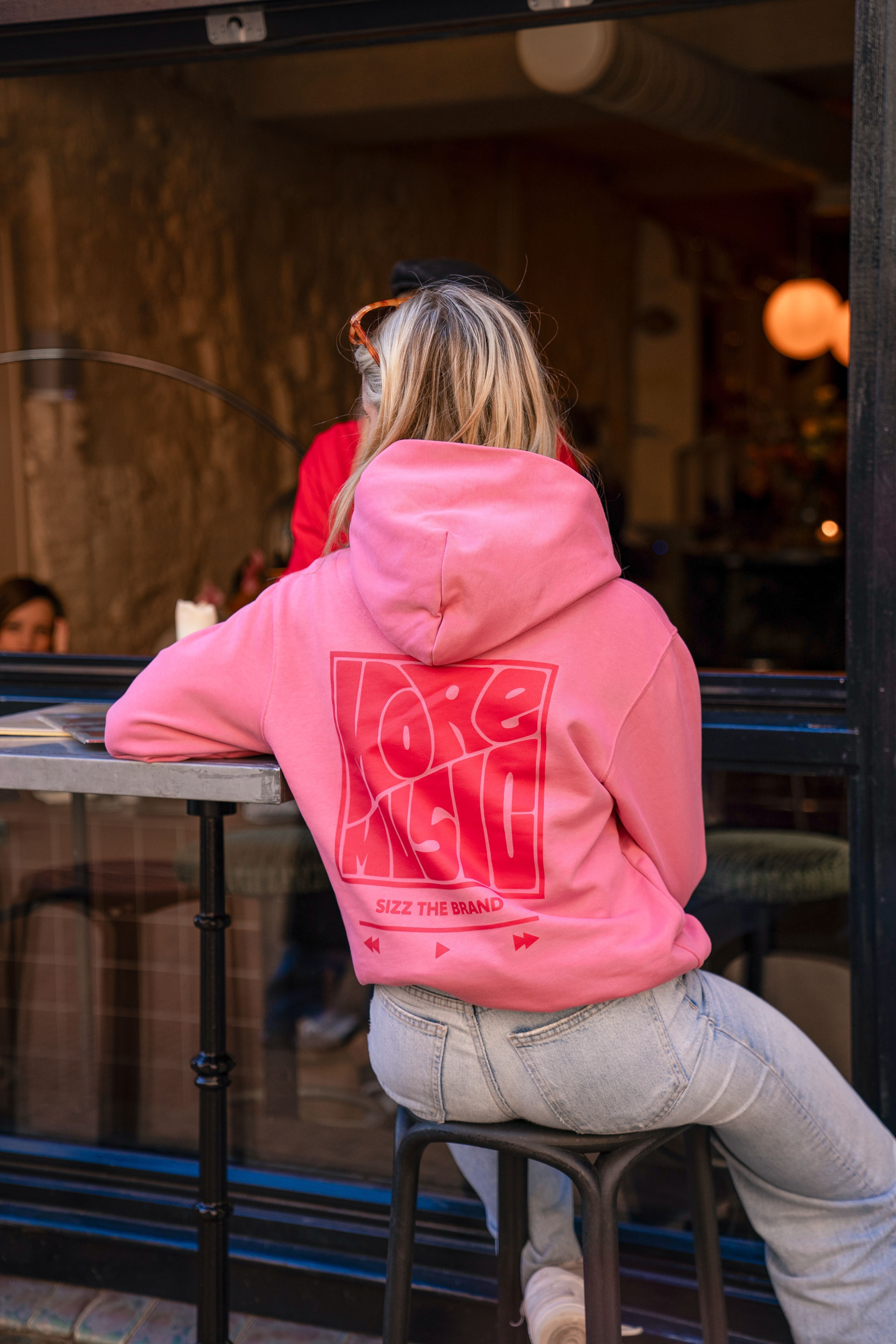 More Music Hoodie Pink