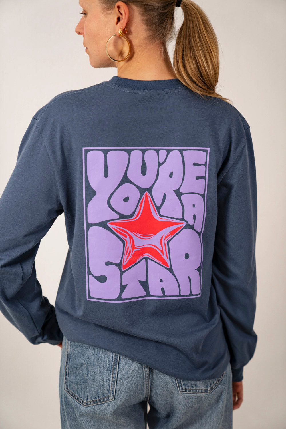 The Star Longsleeve Blue