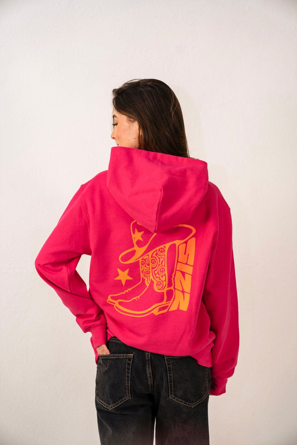 The Cowboy Hoodie Pink