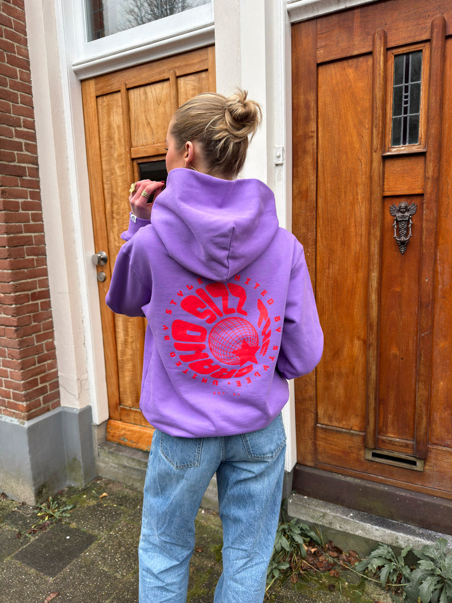 Global Star Hoodie Purple