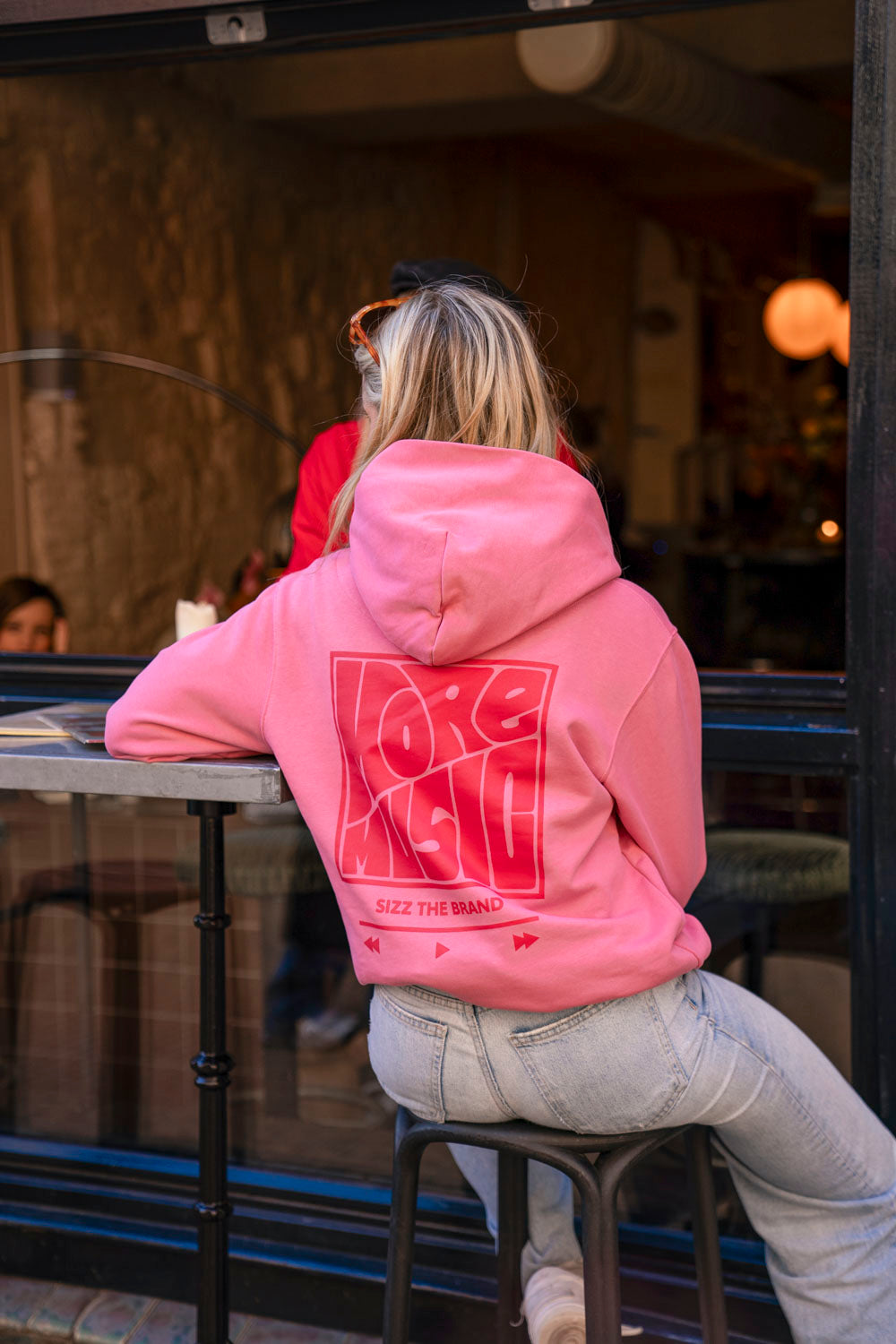 More Music Hoodie Pink